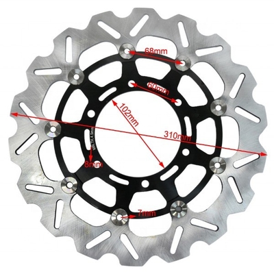ID 102mm Reemplazo de discos de freno para partes de motocicletas Suzuki Fit durable GSX R 600 750 1000 2.27kg