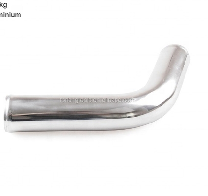 Conexión de soldadura de aluminio forjado 45 grados curvas de codo tubo con superficie pulida y acabado