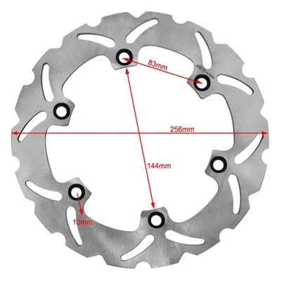 Reemplazo del rotor del disco de freno de titanio de 256 mm especialmente diseñado para Honda XLV VARADERO 1000 XLV VARADERO ABS 1000 Partes de motocicletas