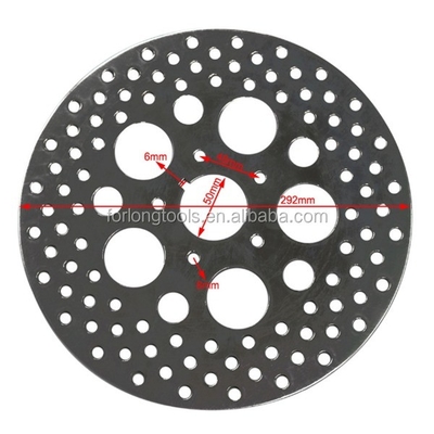 Harley Davidson XLH 883 Sportster Rotor de disco de freno trasero en acero inoxidable o titanio con orificio de montaje 5 posición trasera
