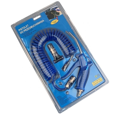 Consumo de aire promedio Boquilla de boca de pescado de alta presión personalizada Pneumático Pistola de soplado de polvo de aire para limpieza pesada