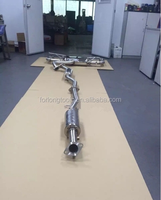 Tubo de escape modificado de acero inoxidable brillante para Mitsubishi Lancer y control de válvulas