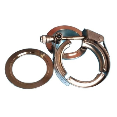 Sprint Car Universal Motores de acero inoxidable de 2,5 pulgadas Vband Clamp de liberación rápida con dos bridas Rango de 1,25 a 6,00 pulgadas