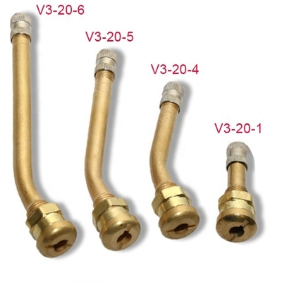 Válvula de neumáticos sin tubo de latón universal con rueda de extensión neumático V3-20-1 V3-20-6 V3-20-4 V3-20-5 estándar OE NO. y universal