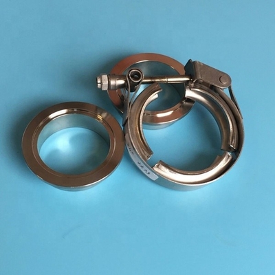 Sprint Car Universal Motores de acero inoxidable de 2,5 pulgadas Vband Clamp de liberación rápida con dos bridas Rango de 1,25 a 6,00 pulgadas