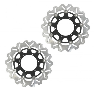 Disco de freno flotante de motocicleta de acero inoxidable de 105 mm ID 300 mm para BMW F 650 F 650 CS F 650 GS espesor y frenado de 4,5 mm