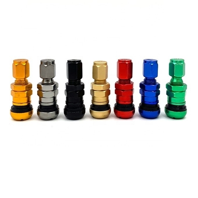 Año Universal TPMS TR525 Válvula de neumático sin tubo con tapa de polvo de aluminio