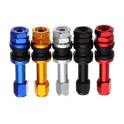 Año Universal TPMS TR525 Válvula de neumático sin tubo con tapa de polvo de aluminio