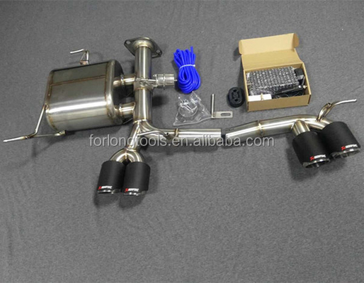 Acero inoxidable 304 BMW 320i E90 Parte de cola del sistema de escape Reajustado a M3 con control de válvula y tubo de escape