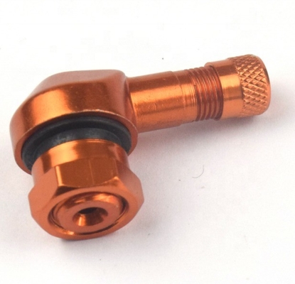 40 mm de longitud Universal de auto de montaje de la motocicleta de neumáticos tapa de válvula con cuerpo de aluminio y núcleo de latón de larga duración