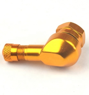 40 mm de longitud Universal de auto de montaje de la motocicleta de neumáticos tapa de válvula con cuerpo de aluminio y núcleo de latón de larga duración