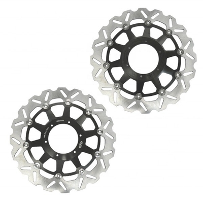 6 agujero de montaje 330MM de acero inoxidable Rotor de disco de freno flotante de motocicleta para Honda CBR929 RR CBR954 RR y rendimiento