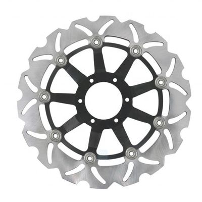6 agujeros de montaje 296MM Motocicleta de acero inoxidable rotor de disco flotante de freno para Honda CBR F 600 Crossrunner 800 VFR 800