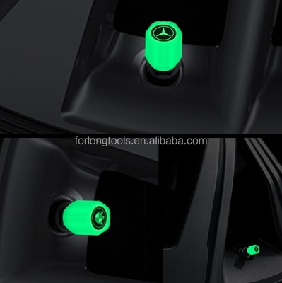 Reemplazar/reparar ABS Roda de automóvil tapa de polvo auto brillo de la válvula de aire del cauce del neumático luz de auto luminiscencia para el propósito del año universal