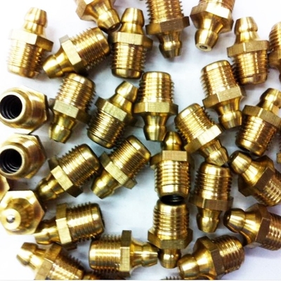 Cobre resistente a altas temperaturas M8 M10 M6 5/16-24 1/4-19 1/4-28 Grasa Zerk Punto de ajuste para aplicaciones industriales