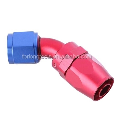 Performance Universal Car Fitment Aluminio AN4 AN6 AN8 AN10 Accesorios giratorios con conexiones en ángulo de 45 grados