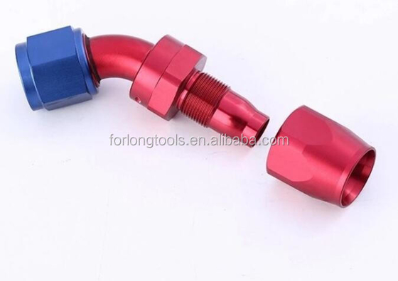 Performance Universal Car Fitment Aluminio AN4 AN6 AN8 AN10 Accesorios giratorios con conexiones en ángulo de 45 grados