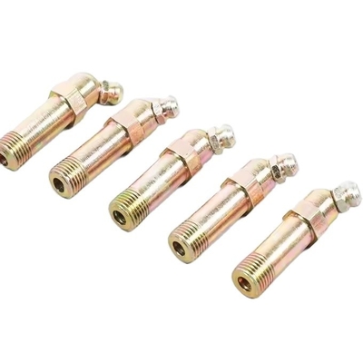 1/4&quot;-19 BSP Grasa de pezón de la tapa de acero inoxidable ajuste recto 90 grados para el equipo de transporte soporte personalizado OEM