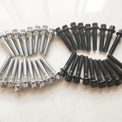 Bolsas de acero de borde dividido universal M7 x 32 mm para ruedas BBS de alta resistencia cromada