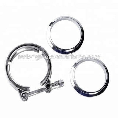 Universal año de acero inoxidable de 1,75 '' pulgadas V abrazaderas de banda para el tubo de escape turbo fácil instalación