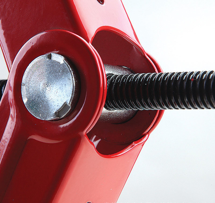 Jack de tijeras rojo de 1,5 toneladas para reparación de automóviles Alturas máximas 385 mm Alturas mínimas 105 mm Manual de soporte Jack mecánico Herramienta de reparación de automóviles