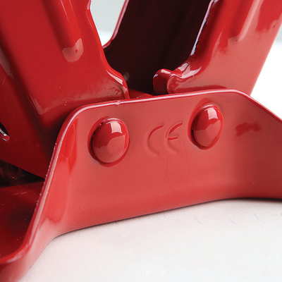 Jack de tijeras rojo de 1,5 toneladas para reparación de automóviles Alturas máximas 385 mm Alturas mínimas 105 mm Manual de soporte Jack mecánico Herramienta de reparación de automóviles