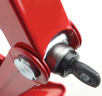 Jack de tijeras rojo de 1,5 toneladas para reparación de automóviles Alturas máximas 385 mm Alturas mínimas 105 mm Manual de soporte Jack mecánico Herramienta de reparación de automóviles