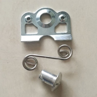 Acero de plata universal Dzus 7/16 con acero 1-3/8 &quot;placa de apoyo de resorte para aplicaciones de grado profesional