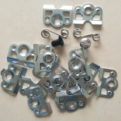 Acero de plata universal Dzus 7/16 con acero 1-3/8 &quot;placa de apoyo de resorte para aplicaciones de grado profesional