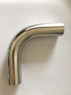 Conexión de soldadura 25mm * 1.5mm 90 grados tubo de escape de codo hecho de acero inoxidable 304 material para la industria