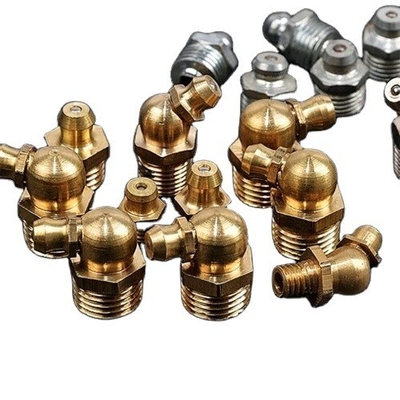 Accesorios universales para automóviles de latón recto grasa hidráulica pezón M6 M8 M10 para camión de excavadora de carga pesada OE NO.