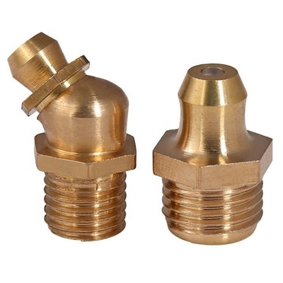 Accesorios universales para automóviles de latón recto grasa hidráulica pezón M6 M8 M10 para camión de excavadora de carga pesada OE NO.