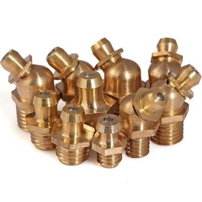 Accesorios universales para automóviles de latón recto grasa hidráulica pezón M6 M8 M10 para camión de excavadora de carga pesada OE NO.