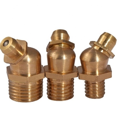 Accesorios universales para automóviles de latón recto grasa hidráulica pezón M6 M8 M10 para camión de excavadora de carga pesada OE NO.