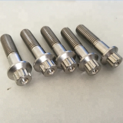 1.25 Nueces M8 con brido en titanio de grado 6AL4V para aplicaciones mecánicas estándar DIN