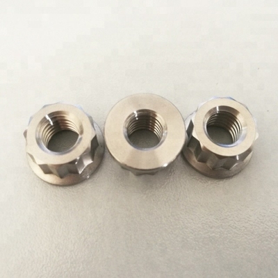1.25 Nueces M8 con brido en titanio de grado 6AL4V para aplicaciones mecánicas estándar DIN