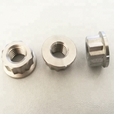 1.25 Nueces M8 con brido en titanio de grado 6AL4V para aplicaciones mecánicas estándar DIN