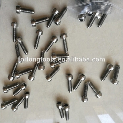 6AL-4V aleación de titanio M7 * 1.0 tornillos de borde dividido para BBS acabado natural 24.5mm listo para el envío