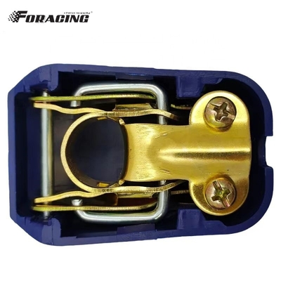 Terminals de baterías universales Capa de protección de plástico para abrazaderas de terminales de cable de automóvil Conectores en material azul y rojo