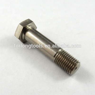 6AL-4V aleación de titanio acabado natural titanio 3/8-24 x 1-1/2&quot; UNF HEX HEAD BOLT Corto hilo Sprint Bolt DIN estándar