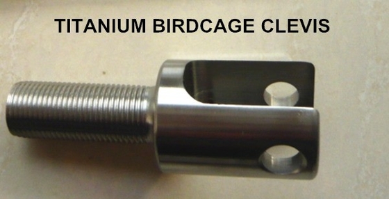 Universal longitud interna de 1,17&quot; Sprint y enano de carreras de piezas 1/2 pulgada de acero Birdcage Clevis para el reemplazo / reparación