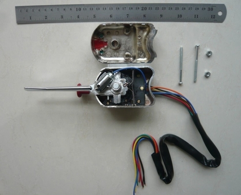 No. de origen estándar. Interruptor de señal de giro de cromo con flasher para Vintage Hot Rod Rat Rod Año universal