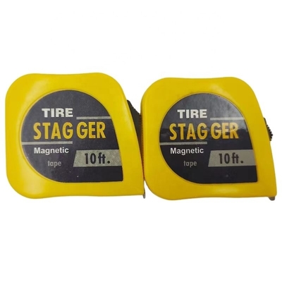 Logotipo personalizado neumático de carreras de acero cinta de montaje medida 10 pies * 1/4 &quot; Material de cuchilla de acero herramientas magnéticas amarillo para el beneficio