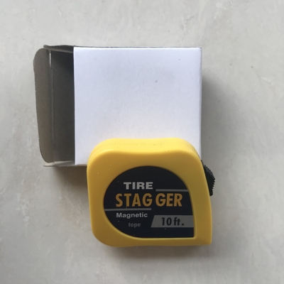Cuchilla de acero de 1/4&quot; de ancho profesional de medida imperial neumático de carreras Stagger cinta de medida de 10 pies con herramientas magnéticas