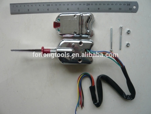 OEM Tamaño estándar Universal de la calle Columna de cromo montado Conmutador de señal de giro con botón de peligro y palanca de atenuación Fácil de instalar