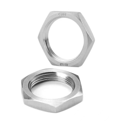 Estándar GB 5/8-18 Titanio Hex Jam Nuts para Heim Joint Rod Fin delgada Hexagón Hexagón Natural Finish Inch Imperial Titanio