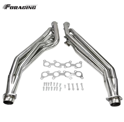 Cabecera de escape de acero inoxidable pulido para el 5.0L V8 Mustang Manifold LS1 LS2 LS3 LS6 LSX