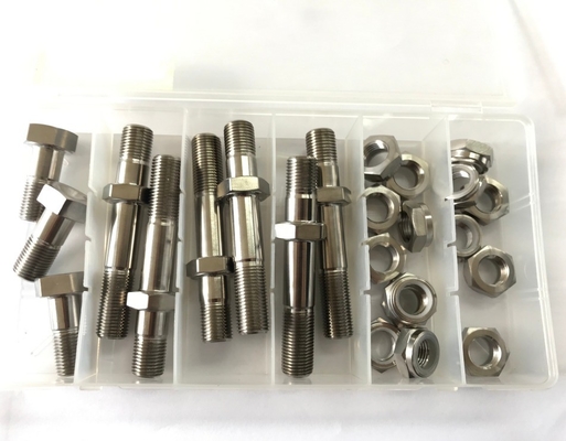 Año Universal N/M Titanio Sprintcar Una tuerca Radius Rod Bolt Kit para Profesionales del Deporte Automovilístico Natural Universal