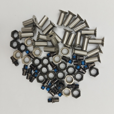 Pedal de la bicicleta deportiva universal M4 de acero inoxidable contrafundido Nut de manga con el propósito de reemplazar/reparar