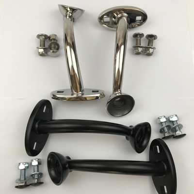 Universal negro Highboy anodizado sin guardabarros montaje de faro de rodillas calientes con rendimiento garantizado y ajuste